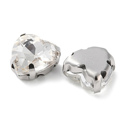 Heart Sew on Rhinestone RGLA-L028-04B-01-1