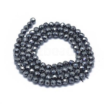 Terahertz Stone Beads Strands G-D0013-77B-1