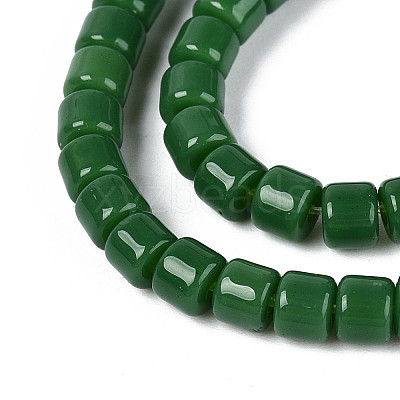 Opaque Solid Color Glass Beads Strands GLAA-N065-4x4mm-C09-1