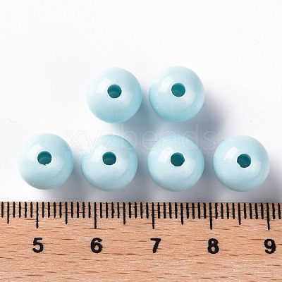 Opaque Acrylic Beads MACR-S370-C10mm-A07-1