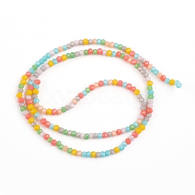 Faceted Glass Beads Strands X-GLAA-G074-A01-1