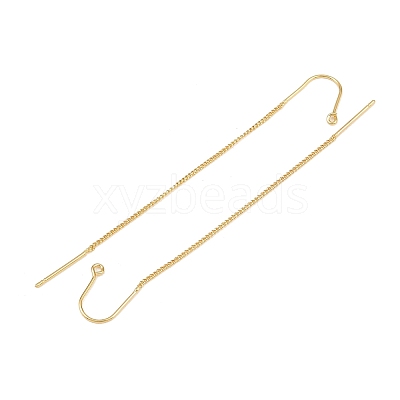 Brass Stud Earring Findings KK-H536-06G-1