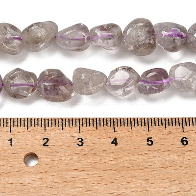 Natural Purple Phantom Quartz Purple Lodolite Quartz Beads Strands G-P497-01E-39A-1