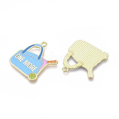 Alloy Enamel Sports Pendants ENAM-T022-64G-1