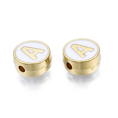 Alloy Enamel Beads ENAM-N052-006-01A-RS-1