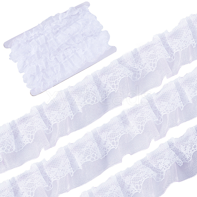 12.5 Yards Double Layers Polyester Lace Trim OCOR-GF0003-11C-1