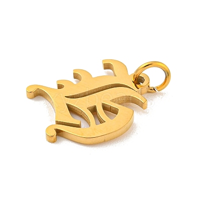 Ion Plating(IP) 304 Stainless Steel Charms STAS-I010-01G-H-1
