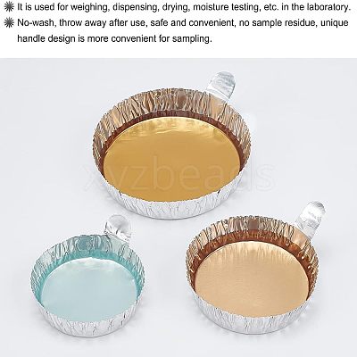 90Pcs 3 Style Aluminum Foil Weighing Dish AJEW-OC0002-56-1