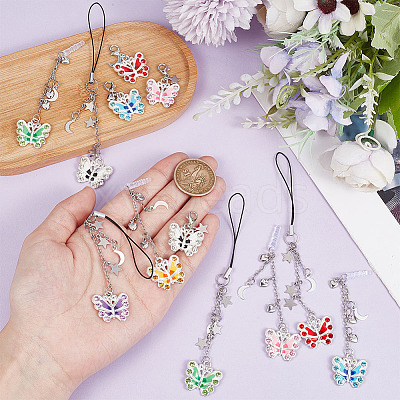 Plastic Mobile Straps & Mobile Dustproof Plugs & Pendant Decorations Kits HJEW-OC00043-1