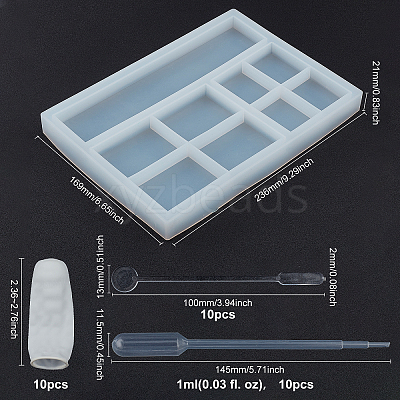 DIY Display Stand Silicone Molds Kits DIY-FG0001-63-1