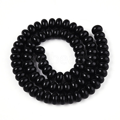 Opaque Spray Painted Glass Beads GLAA-ZX008-8mm-18F-1