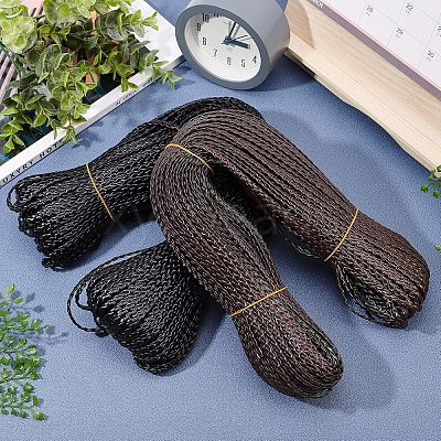 Braided Imitation Leather Cords OHAR-WH0016-27B-1