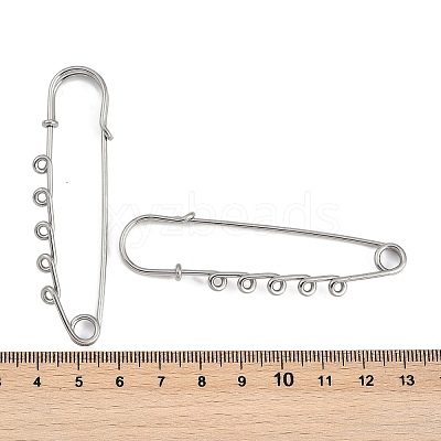 304 Stainless Steel Safety Pins Brooch Findings STAS-K252-05C-P-1