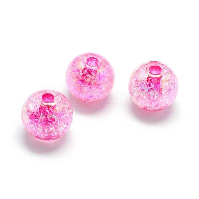 Crackle Style Acrylic Beads MACR-S825-18mm-1
