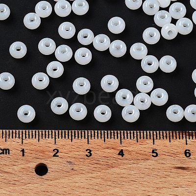 Imitation Jade 3/0 Glass Seed Beads SEED-Z001-A-A01-1