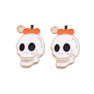 Halloween Theme Alloy Enamel Pendants ENAM-T020-07B-1