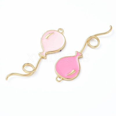 Brass Enamel Pendants KK-B030-14G-1