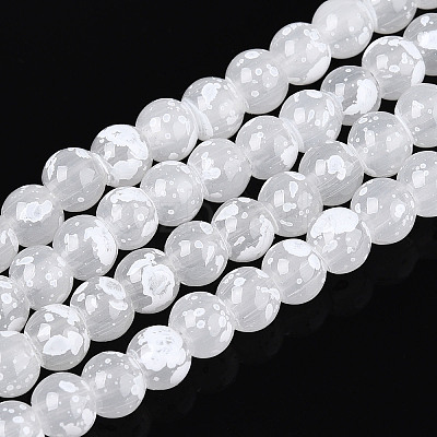 Baking Paint Glass Beads Strands DGLA-N015-6mm-M-1