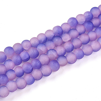 Crackle Glass Beads X1-GLAA-N009-4mm-08-1