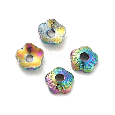 Ion Plating(IP) 304 Stainless Steel Bead Caps STAS-N0005-01MC-1
