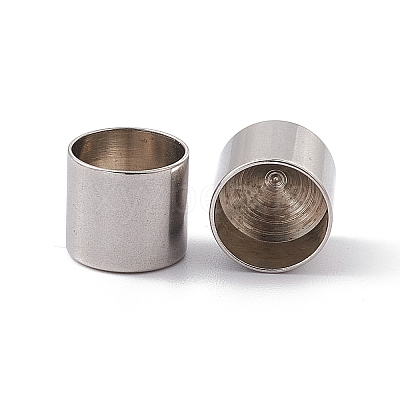 Tarnish Resistant 201 Stainless Steel Cord Ends STAS-G288-01G-P-1