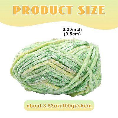 Super Bulky Chenille Polyester Yarn YCOR-FZC0001-01E-1
