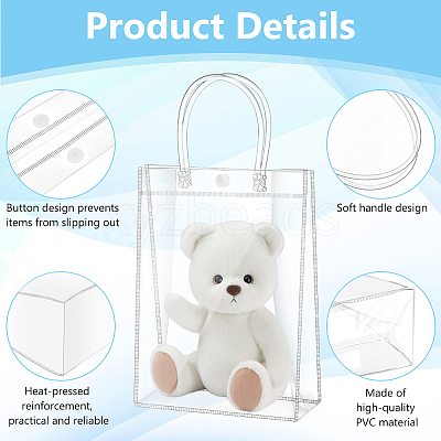 70Pcs PVC Gift Tote Bags ABAG-WA0001-06-1