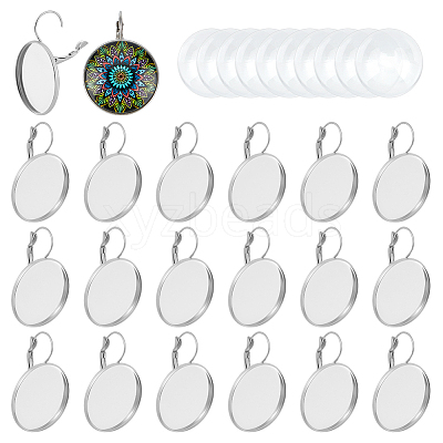 DIY Blank Dome Earring Making Kit DIY-UN0052-10-1
