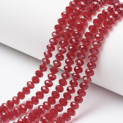 Glass Beads Strands EGLA-A034-T8mm-D07-1