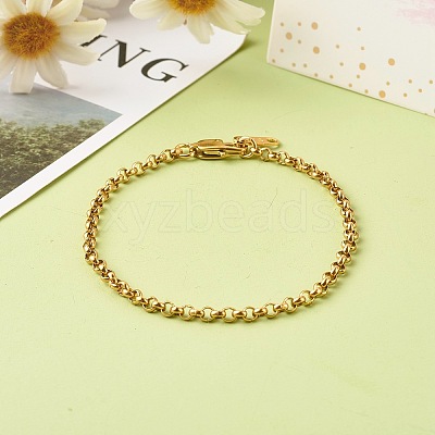 304 Stainless Steel Rolo Chain Bracelets X-BJEW-JB06447-03-1