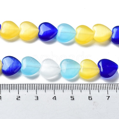 Cat Eye Glass Bead Strands X-CE-R010-11-1
