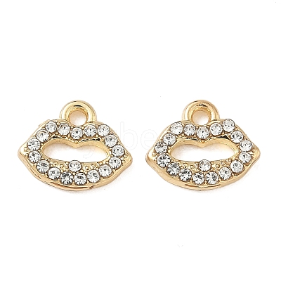 Alloy Rhinestone Pendants ENAM-I073-04G-01-1
