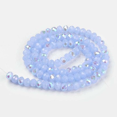 Electroplate Glass Beads Strands EGLA-A034-J3mm-L03-1