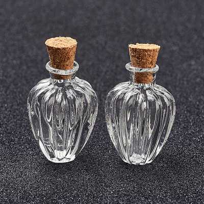 Glass Cork Bottles AJEW-O032-05A-1