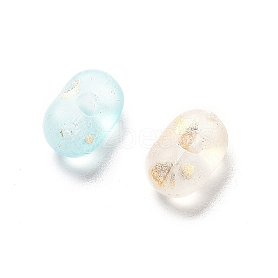 Gradient Color Transparent Frosted Acrylic Beads X-OACR-M023-06F-1
