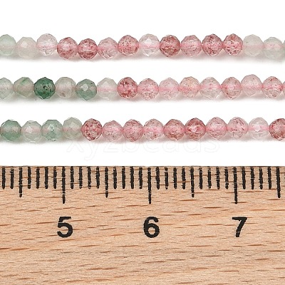 Natural Red and Green Strawberry Quartz Beads Strands GG-NH0006-A02-2mm-1