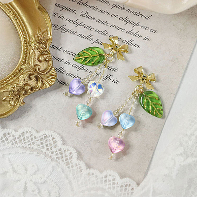 100Pcs 10 Colors Transparent Glass Beads GLAA-CJ0001-56-1