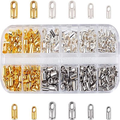 Brass Cord Ends KK-PH0035-22-1