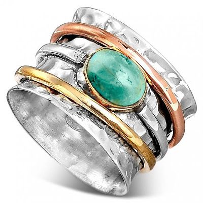 Retro Alloy Turquoise Finger Rings FS-WG5E832-01-1