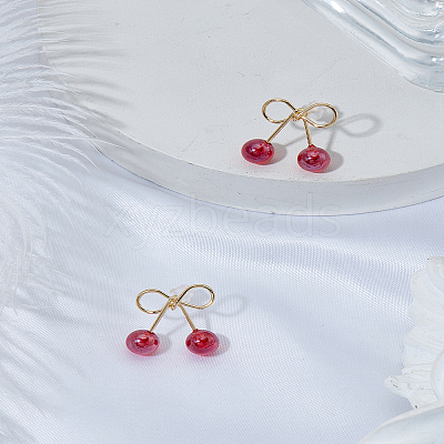 1Pair Alloy Stud Earrings for Women EJEW-LP0003-52-1