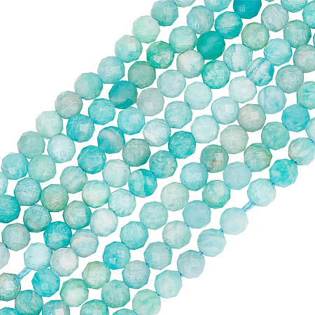 Beebeecraft 2Strands Natural Amazonite Beads Strands G-BBC0001-32-1