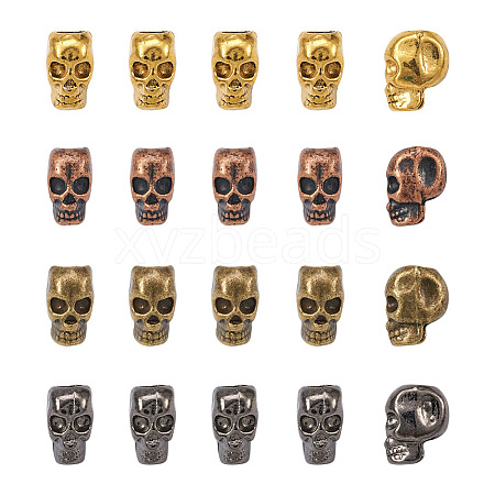 Yilisi 40Pcs 4 Colors Alloy European Beads FIND-YS0001-02-1