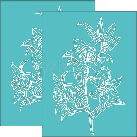 Self-Adhesive Silk Screen Printing Stencil DIY-WH0338-052-1