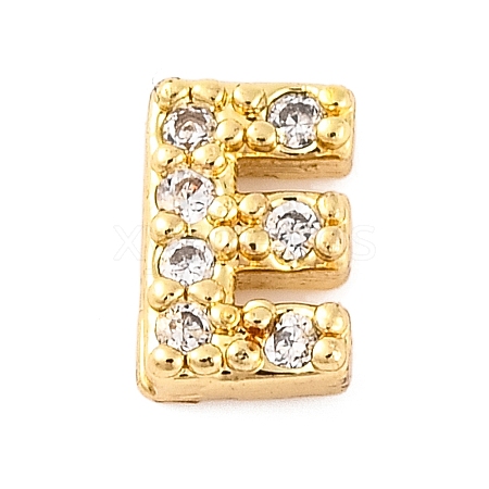 Rack Plating Brass Micro Pave Cubic Zirconia Cabochons KK-F874-04G-E-1