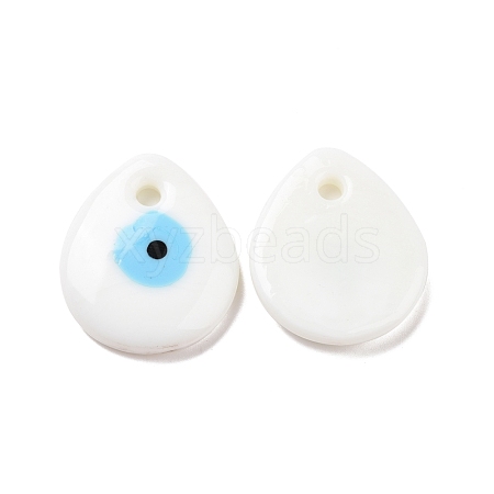 Handmade Lampwork Evil Eye Pendants LAMP-E106-01B-1