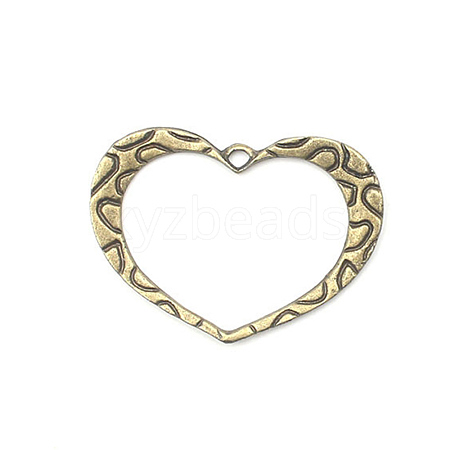 Heart Theme Tibetan Style Alloy Pendants PW-WG8919A-08-1