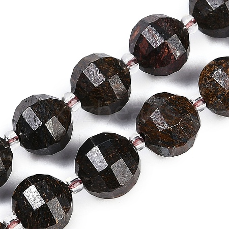 Natural Bronzite Beads Strands G-G182-B05-05-1