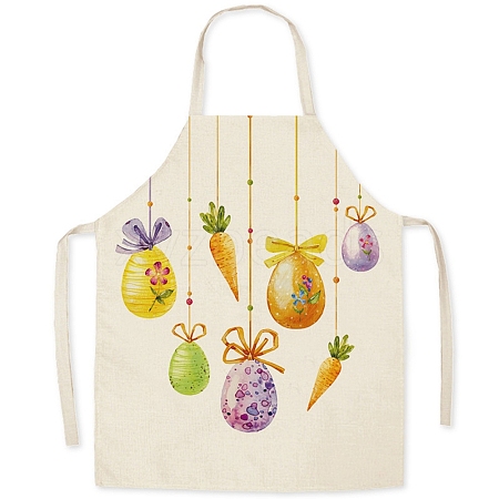 Cute Easter Egg Pattern Polyester Sleeveless Apron PW-WG98916-46-1