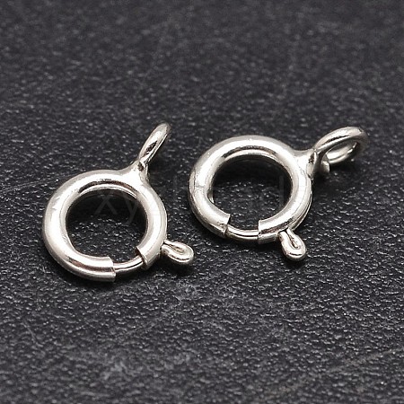 925 Sterling Silver Spring Ring Clasps STER-F014-06H-1