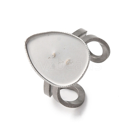 304 Stainless Steel Open Cuff Findings STAS-R123-02H-P-1